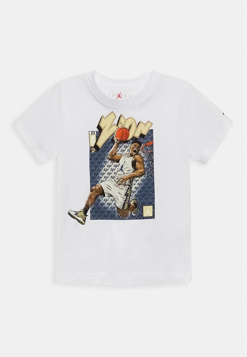 Jordan ZION BREAK THROUGH TEE - Camiseta Estampada - White , Niños 3 Jordan ZION BREAK THROUGH TEE - Camiseta Estampada - White , Niños