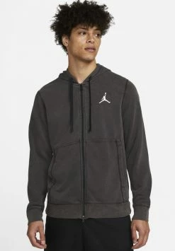 Jordan AIR HOODIE - Jersey Con Capucha - Black/white , Hombre
