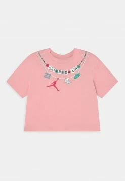 Jordan BRAIDED JUMBO TEE - Camiseta Estampada - Bleached Coral , Niños
