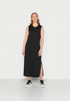 Jordan HERITAGE DRESS - Vestido Ligero - Black/gym Red, Mujer