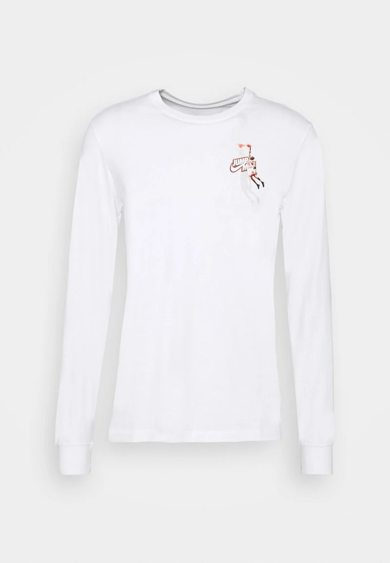 Jordan JMPMN CREW - Camiseta De Manga Larga - White/chile Red , Hombre 6 Jordan JMPMN CREW - Camiseta De Manga Larga - White/chile Red , Hombre - Imagen 4