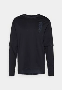 Jordan ZION SHOOTING - Camiseta De Manga Larga - Black/dark Smoke Grey, Hombre