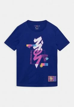 Jordan ZION HOLOGRAPHIC TEE - Camiseta Estampada - Deep Royal Blue , Unisexo