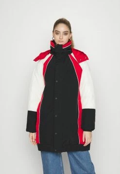 Jordan ESSEN - Abrigo De Plumas - Black/varsity Red/sail, Mujer