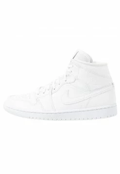 Jordan AIR 1 MID - Zapatillas Altas - White/black, Mujer