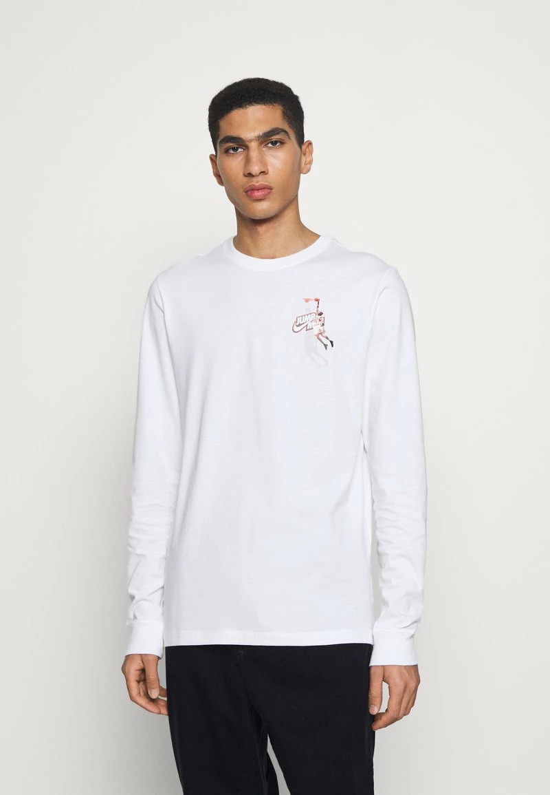 Jordan JMPMN CREW - Camiseta De Manga Larga - White/chile Red , Hombre 3 Jordan JMPMN CREW - Camiseta De Manga Larga - White/chile Red , Hombre