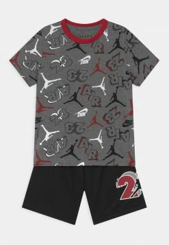 Jordan AIR JUMBLED SET - Camiseta Estampada - Black , Niños