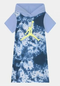 Jordan CLOUD DYE HOODED DRESS - Vestido Ligero - Dark Marina Blue , Niños