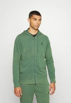 Jordan AIR HOODIE - Jersey Con Capucha - Noble Green/black , Hombre