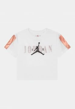 Jordan PINK - Camiseta Estampada - White , Niños