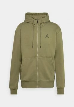 Jordan HOODIE - Sudadera Con Cremallera - Medium Olive , Hombre