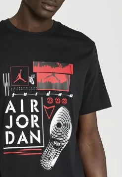 Jordan BRAND CREW - Camiseta Estampada - Black, Hombre -Jordan Tienda Oficial 61c19cb7a4344d35a18f72d9afdfe453