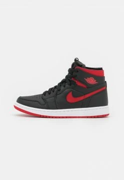 Jordan AIR 1 ZOOM - Zapatillas Altas - Black/university Red/white, Mujer