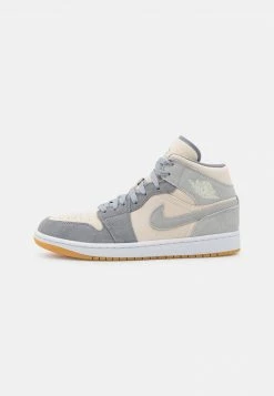 AIR JORDAN 1 MID SE - Zapatillas Altas - Coconut Milk/particle Grey/white/yellow , Hombre
