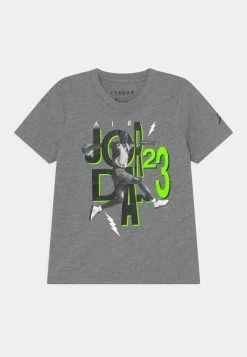 Jordan JUMBLE AIR TIME TEE UNISEX - Camiseta Estampada - Carbon Heather, Unisexo