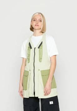 Jordan VEST - Chaleco - Olive Aura/alligator/medium Ash , Mujer