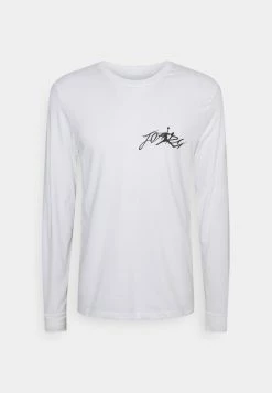 Jordan AIR CREW - Camiseta De Manga Larga - White/black , Hombre