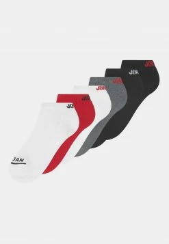Jordan LEGEND NO SHOW 6 PACK - Calcetines Tobilleros - Gym Red/black , Niños