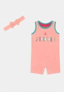Jordan GIRLS ROMPER & HEADBAND - Mono - Bleached Coral , Niños
