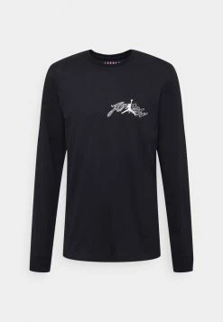 Jordan AIR CREW - Camiseta De Manga Larga - Black/white, Hombre