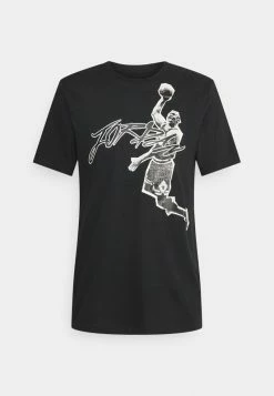 Jordan AIR CREW - Camiseta Estampada - Black/white , Hombre