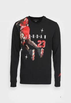 Jordan BRAND CREW - Camiseta De Manga Larga - Black/chile Red, Hombre -Jordan Tienda Oficial c8e0667fd1074d46b449cae6bc2a901f