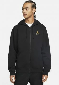 JORDAN JUMPMAN FLEECE-HOODIE MIT DURCHGEHENDEM REISSVERSCHLUSS FÜR HERREN - Sudadera Con Cremallera - Black/(pollen) , Hombre