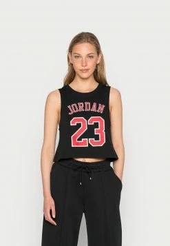 Jordan HERITAGE TANK CORE - Top - Black/white , Mujer