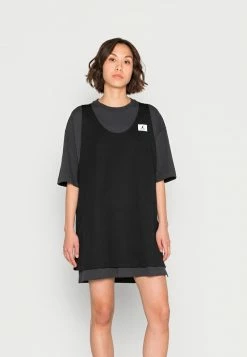 Jordan DRESS - Vestido Ligero - Dk Smoke Grey / Black , Mujer