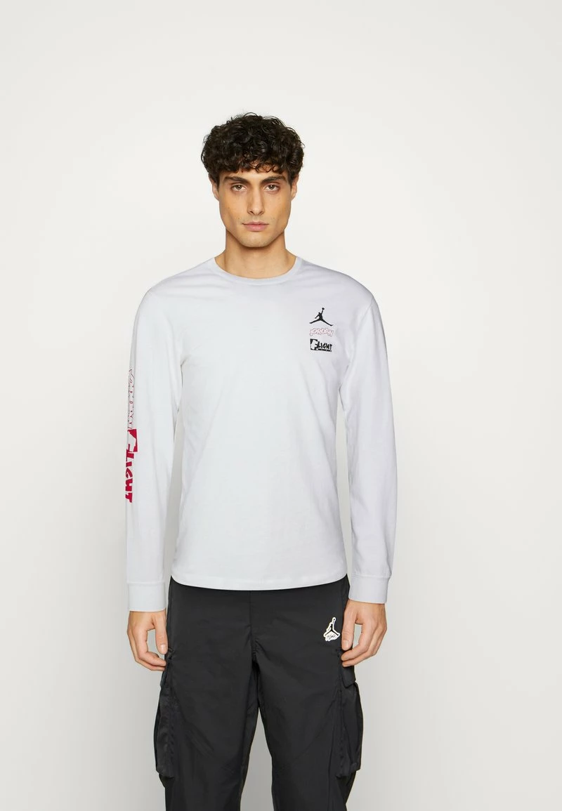 Jordan TEAM CREW - Camiseta De Manga Larga - White/gym Red , Hombre 3 Jordan TEAM CREW - Camiseta De Manga Larga - White/gym Red , Hombre