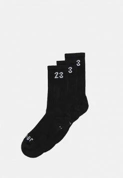 Jordan ESSENTIAL CREW 3 PACK - Calcetines De Deporte - Black/white , Hombre
