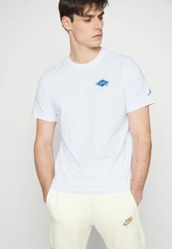 Jordan AIR CREW - Camiseta Estampada - White/dark Marina Blue, Hombre