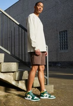 AIR JORDAN 1 MID - Zapatillas Altas - Noble Green/pollen/white , Hombre