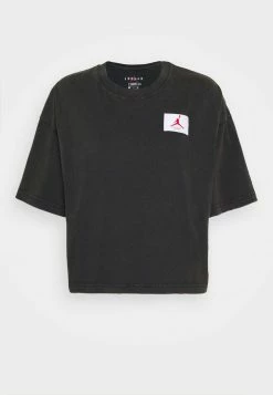 Jordan ESSENTIAL BOXY TEE - Camiseta Estampada - Black , Mujer -Jordan Tienda Oficial ef202b275dd543d8aade3c13d255711d