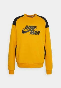 Jordan CREW - Sudadera - Light Curry/black, Hombre