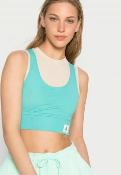 Jordan ESSEN CROP - Top - Sanddrift/washed Teal , Mujer -Jordan Tienda Oficial fb8720cc141f42df9aec4be8a3115449